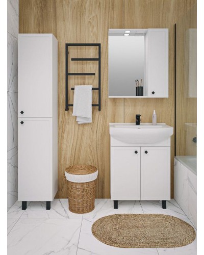 Тумба под раковину Runo Римини 65 00-00001254 Белая