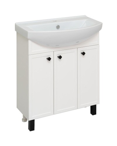 Тумба под раковину Runo Римини 75 00-00001255 Белая