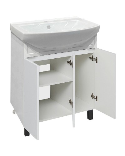 Тумба под раковину Runo Римини 75 00-00001255 Белая