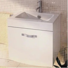 Тумба с раковиной Comforty Лаура 60 00003129351 подвесная Белая