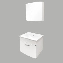 Тумба с раковиной Comforty Лаура 60 00003129351 подвесная Белая