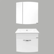 Тумба с раковиной Comforty Лаура 60 00003129351 подвесная Белая