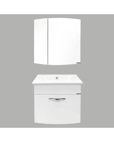 Тумба с раковиной Comforty Лаура 60 00003129351 подвесная Белая