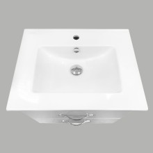 Тумба с раковиной Comforty Лаура 60 00003129351 подвесная Белая