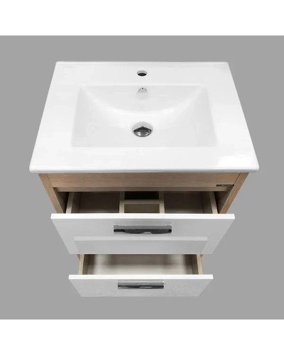 Тумба с раковиной Comforty Тулуза 60 00003129378 Сосна лоредо