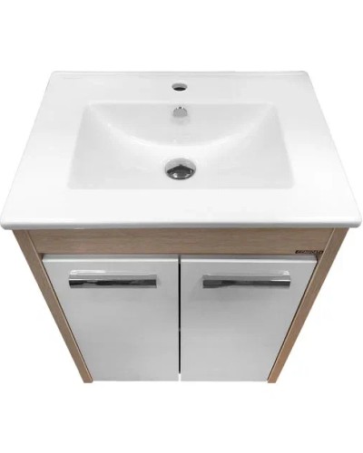 Тумба с раковиной Comforty Тулуза 60 00003129012 Сосна лоредо