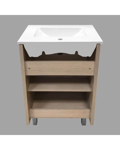 Тумба с раковиной Comforty Тулуза 60 00003129012 Сосна лоредо