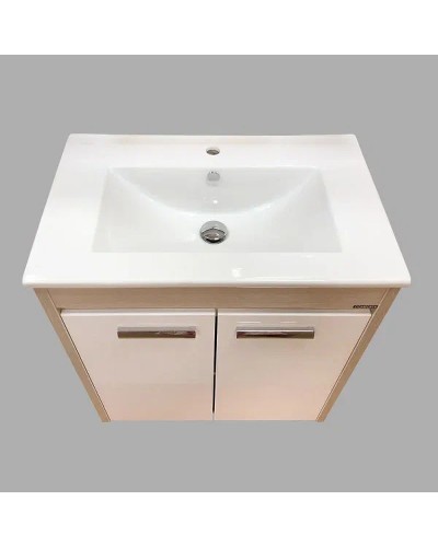 Тумба с раковиной Comforty Тулуза 75 00003132328 Сосна лоредо