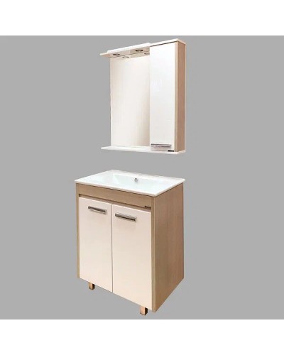 Тумба с раковиной Comforty Тулуза 75 00003132328 Сосна лоредо