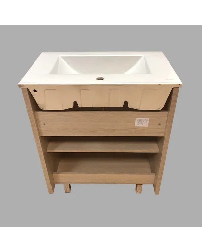 Тумба с раковиной Comforty Тулуза 75 00003132328 Сосна лоредо