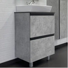 Тумба с раковиной Comforty Эдинбург 60Н 00-00004763 Бетон светлый