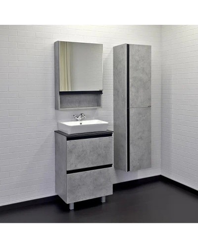 Тумба с раковиной Comforty Эдинбург 60Н 00-00004763 Бетон светлый