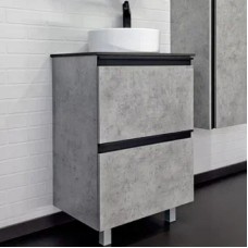 Тумба с раковиной Comforty Эдинбург 60Н 00-00004767 Бетон светлый