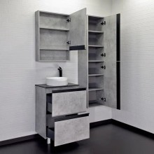 Тумба с раковиной Comforty Эдинбург 60Н 00-00004767 Бетон светлый