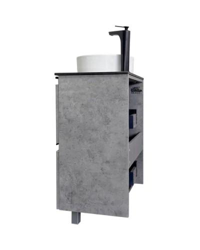 Тумба с раковиной Comforty Эдинбург 60Н 00-00004767 Бетон светлый