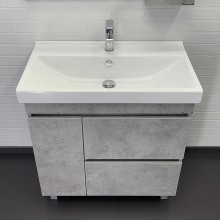 Тумба с раковиной Comforty Осло 80Н 00-00012959 Бетон светлый
