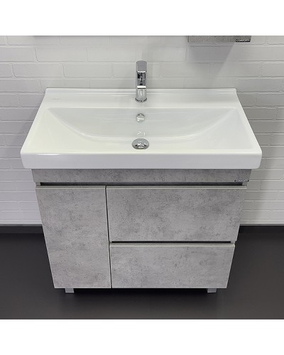 Тумба с раковиной Comforty Осло 80Н 00-00012959 Бетон светлый