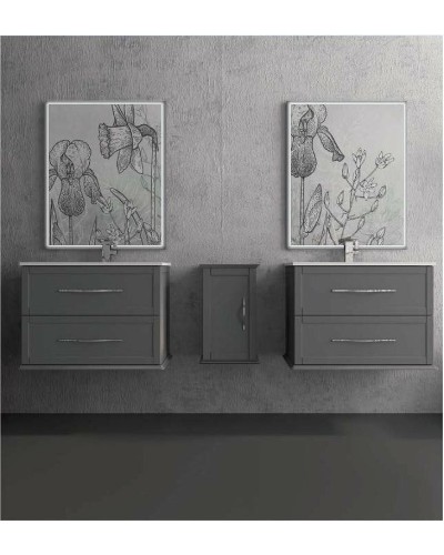 Тумба под раковину Cezares Tiffany 75 55242 подвесная Grigio Nuvola