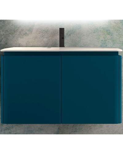 Тумба под раковину Cezares Stylus 94 55228 подвесная Blu Petrolio