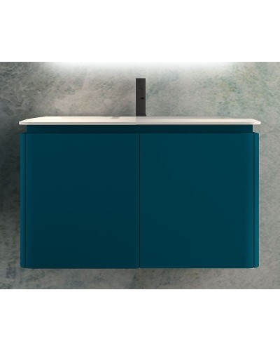 Тумба под раковину Cezares Stylus 94 55228 подвесная Blu Petrolio