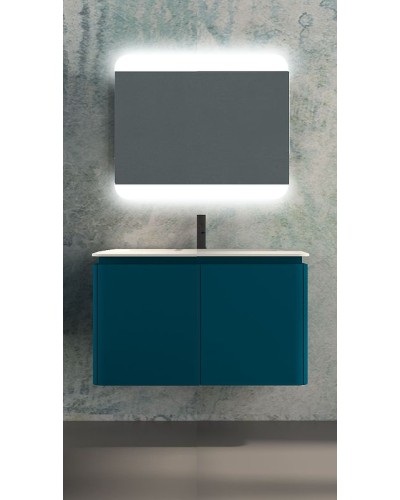 Тумба под раковину Cezares Stylus 94 55228 подвесная Blu Petrolio