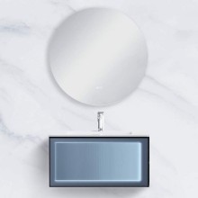 Тумба с раковиной Orans BC-9013-800 80 9013800 подвесная Matt Deep Ocean