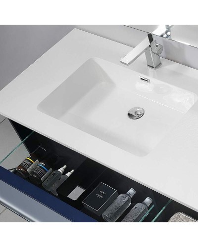 Тумба с раковиной Orans BC-9013-800 80 9013800 подвесная Matt Deep Ocean