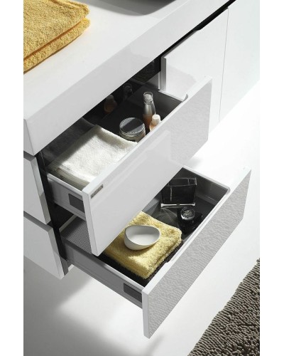 Тумба с раковиной Orans BC-6019-1200R 120 601912R подвесная Белая Черная