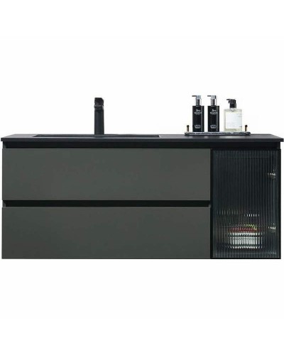 Тумба с раковиной Orans BC-2055-1200L 120 2055120L подвесная Темно-серая