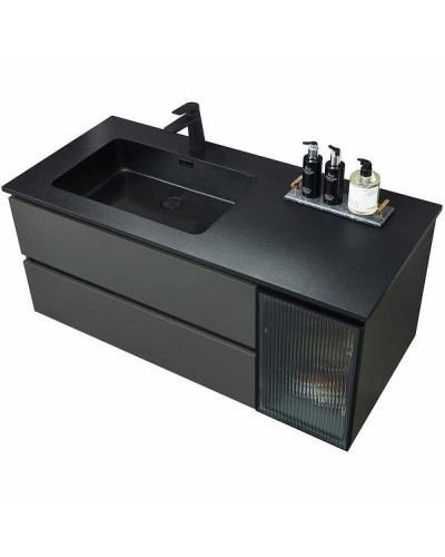 Тумба с раковиной Orans BC-2055-1200L 120 2055120L подвесная Темно-серая