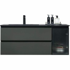 Тумба с раковиной Orans BC-2055-1000L 100 2055100L подвесная Темно-серая