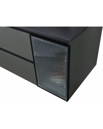 Тумба с раковиной Orans BC-2055-1000L 100 2055100L подвесная Темно-серая