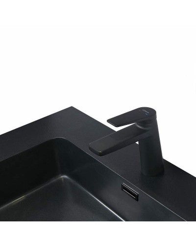 Тумба с раковиной Orans BC-2055-1000L 100 2055100L подвесная Темно-серая