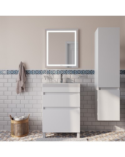 Тумба с раковиной Iddis Zodiac 60 ZOD6CBFi95K Белая