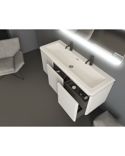 Тумба под раковину Cezares Stylus 140 55230 подвесная Bianco opaco