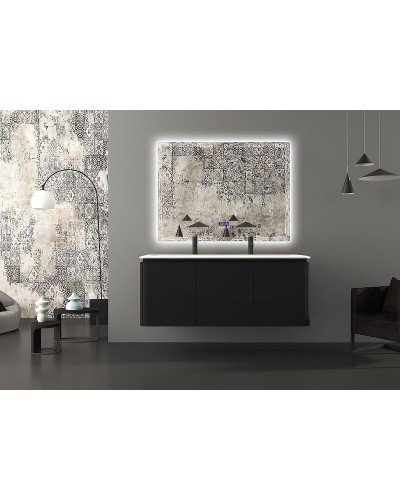 Тумба под раковину Cezares Stylus 140 55231 подвесная Nero grafite