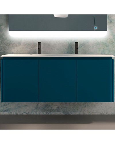 Тумба под раковину Cezares Stylus 140 55232 подвесная Blu Petrolio