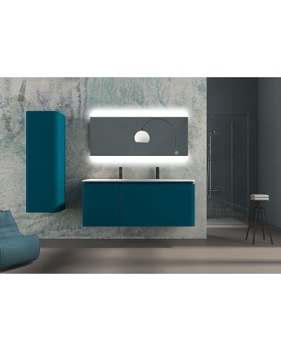 Тумба под раковину Cezares Stylus 140 55232 подвесная Blu Petrolio