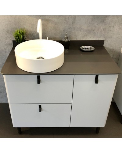 Тумба с раковиной Comforty Сорренто 90Н 00-00013520 Светло-серая