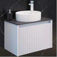 Тумба с раковиной Comforty Марсель 60 00-00012272 подвесная Белая матовая