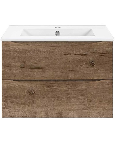 Тумба под раковину Vincea Mia Slim 60 VMC-2MC600S1VO подвесная V.Oak