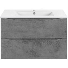 Тумба под раковину Vincea Mia Slim 80 VMC-2MC800S1BT подвесная Beton