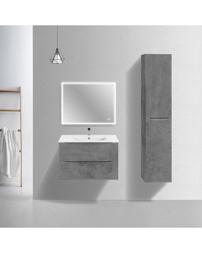 Тумба под раковину Vincea Mia Slim 80 VMC-2MC800S1BT подвесная Beton