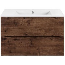 Тумба под раковину Vincea Mia Slim 80 VMC-2MC800S1RW подвесная R.Wood