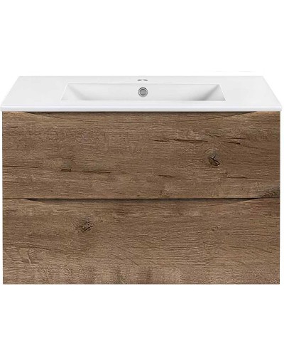 Тумба под раковину Vincea Mia Slim 80 VMC-2MC800S1VO подвесная V.Oak