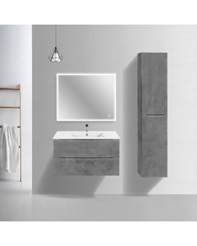 Тумба под раковину Vincea Mia Slim 90 VMC-2MC900S1BT подвесная Beton