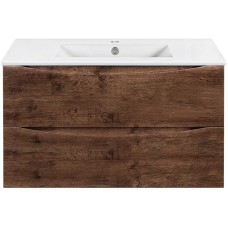 Тумба под раковину Vincea Mia Slim 90 VMC-2MC900S1RW подвесная R.Wood