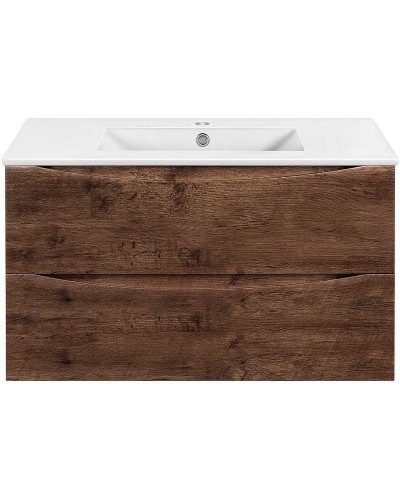 Тумба под раковину Vincea Mia Slim 90 VMC-2MC900S1RW подвесная R.Wood