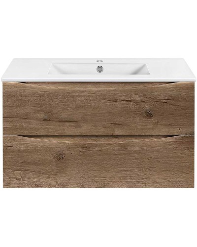 Тумба под раковину Vincea Mia Slim 90 VMC-2MC900S1VO подвесная V.Oak