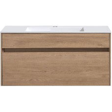Тумба под раковину Vincea Chiara 100 VMC-2C100NO подвесная N.Oak